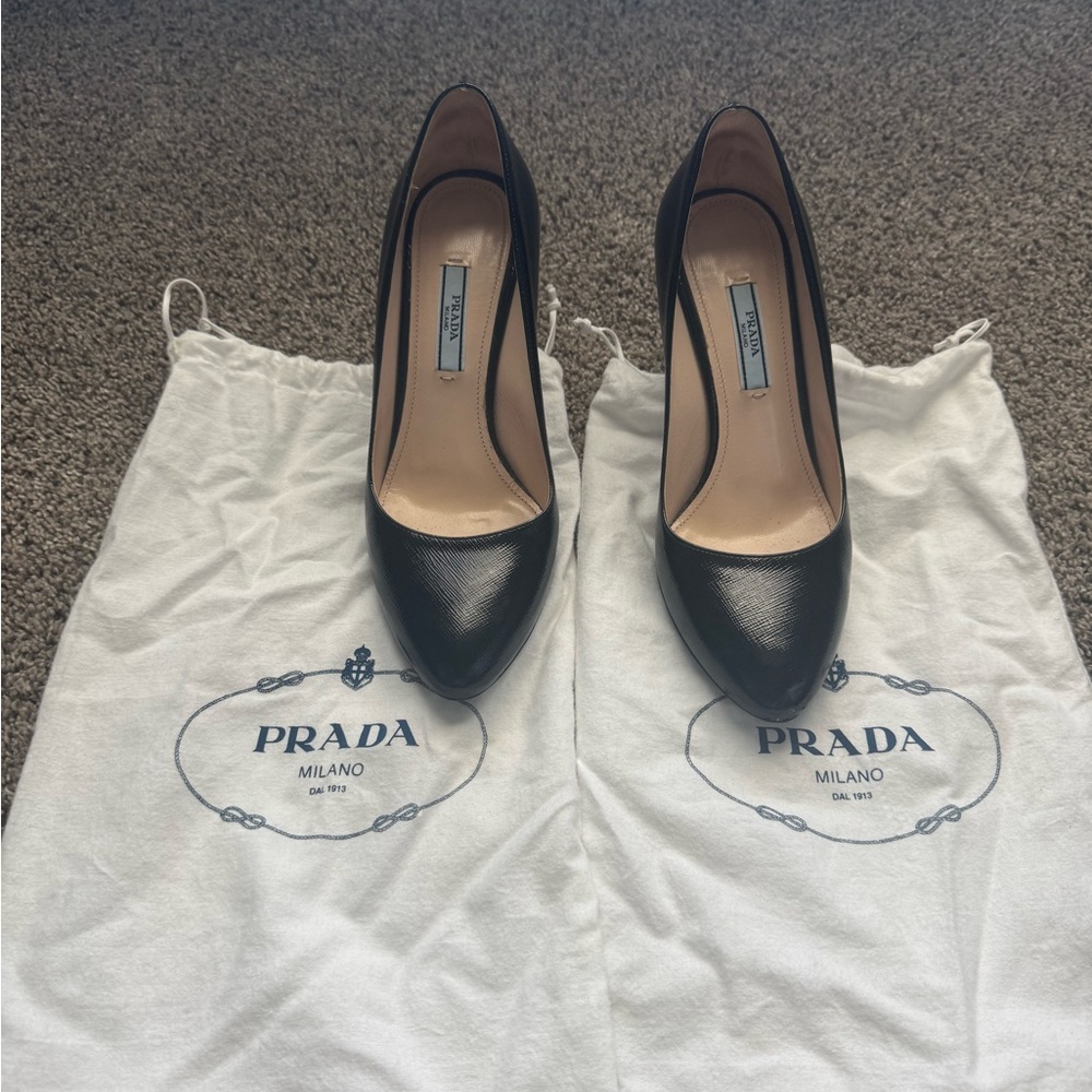 Prada Women's Classic Black Heels